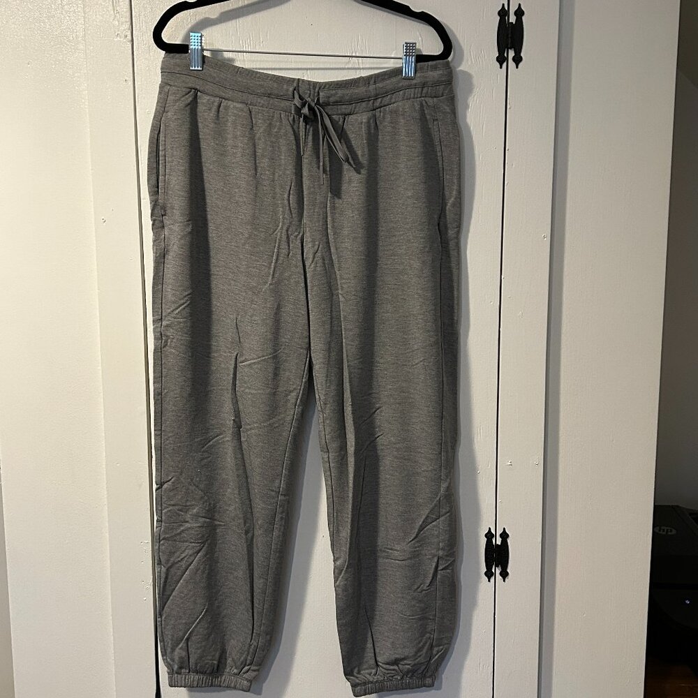 Soma Weekend Ultra Soft Grey Fleece Joggers Medium
